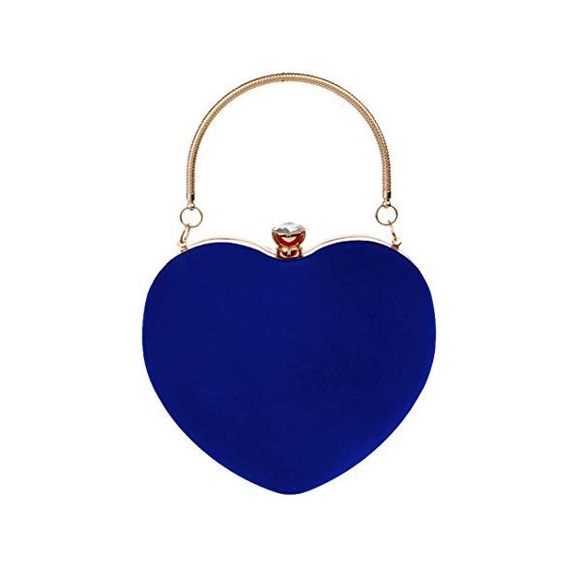 Handbags - ❌SOLD❌Blue heart clutch handbag